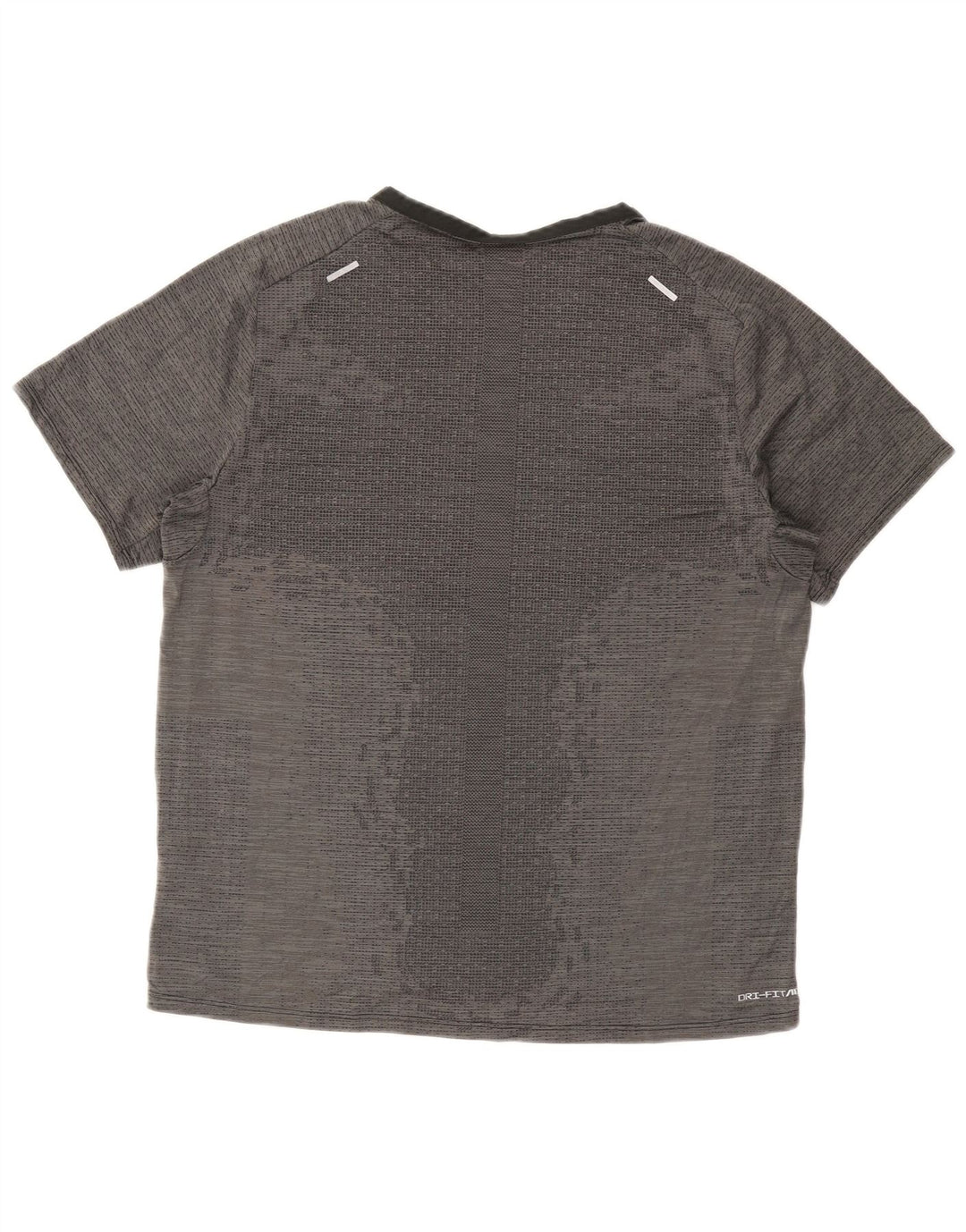 Męska koszulka Nike Dri Fit, duża, szara, sportowa koszulka z poliestru