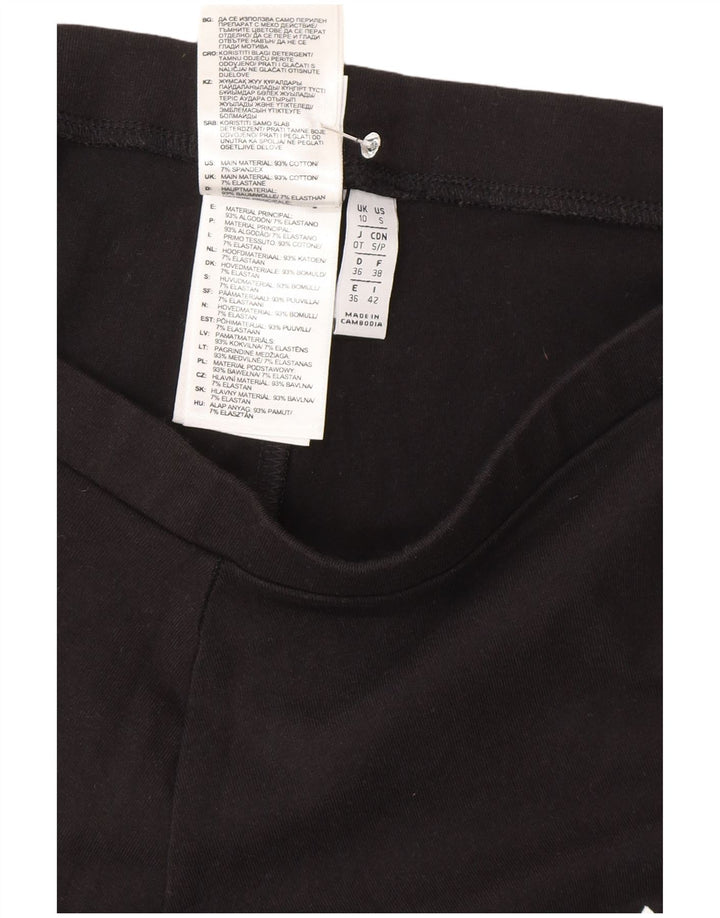 Legginsy Damskie Adidas UK 10 Małe Czarne Bawełniane