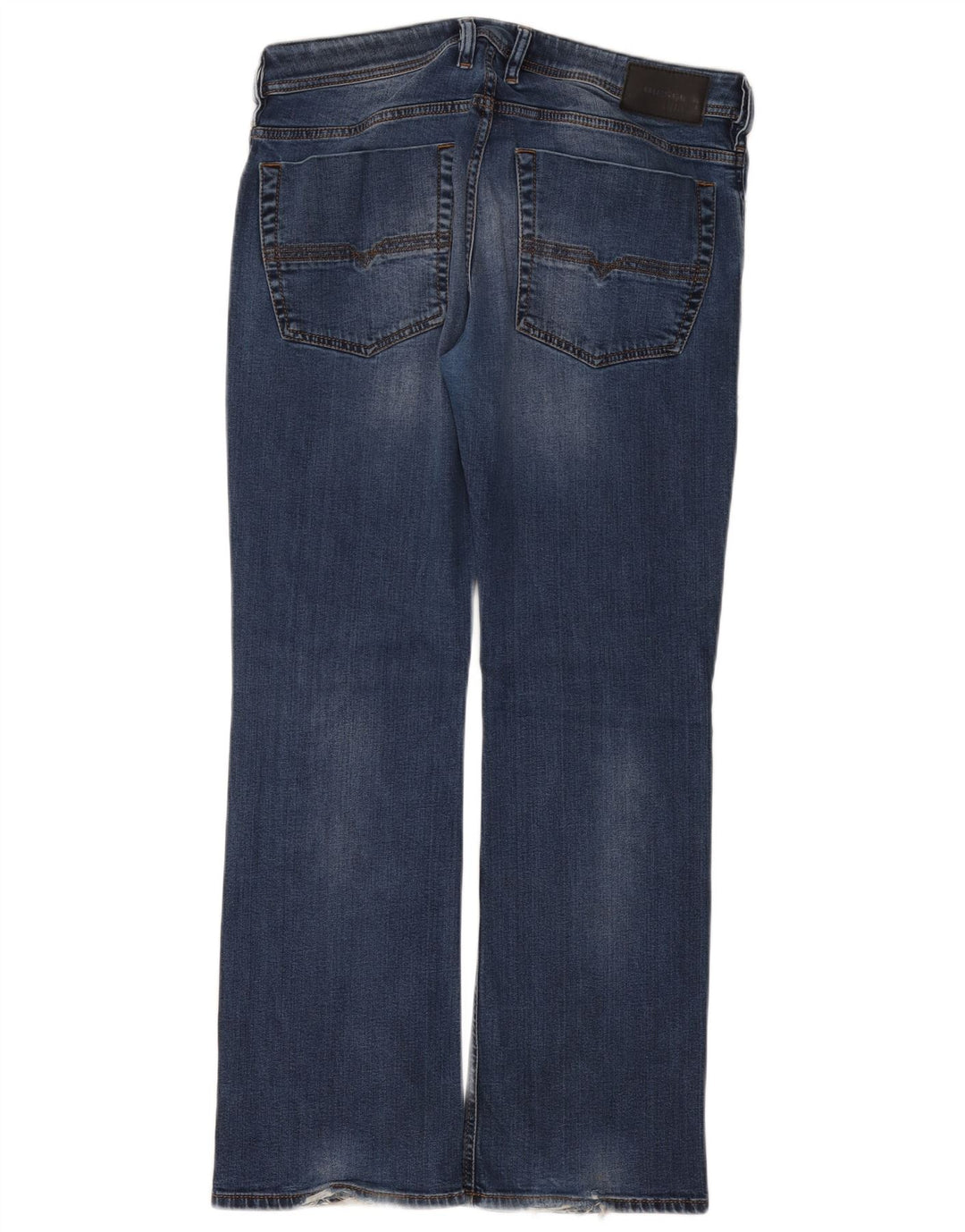 DIESEL Męskie jeansy Bootcut Zatiny Acid Wash Regular W34 L30 Granatowe