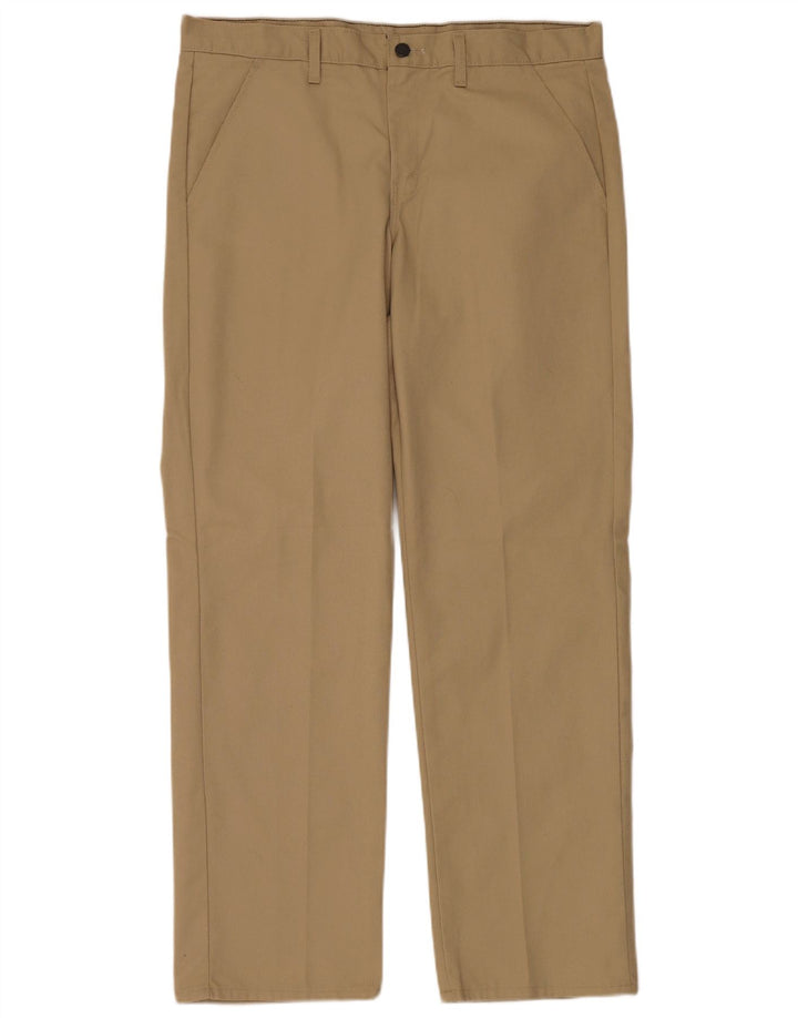 Męskie proste spodnie chino Dickies W34 L32 Khaki poliester