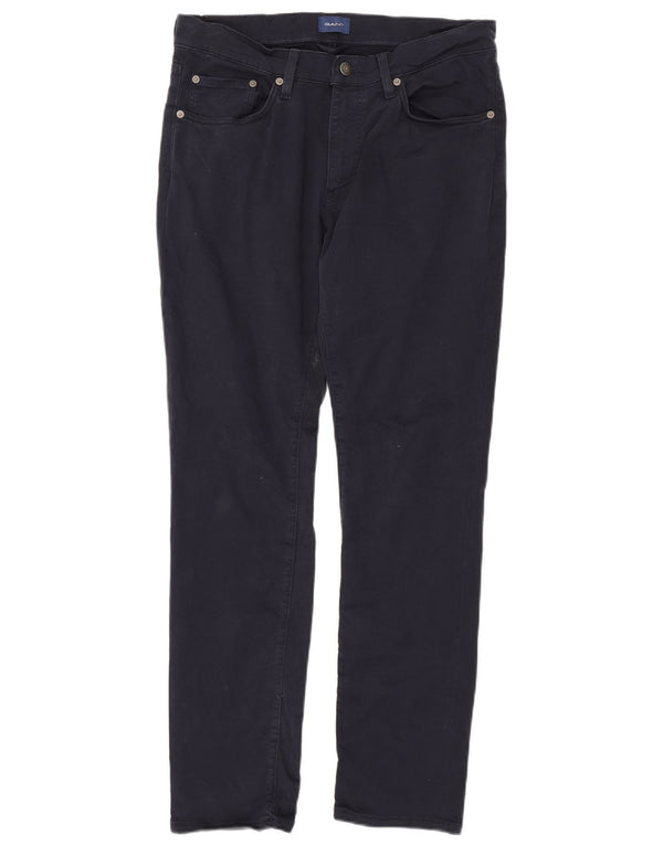 Spodnie męskie Gant Slim Casual W34 L32 Granatowa bawełna