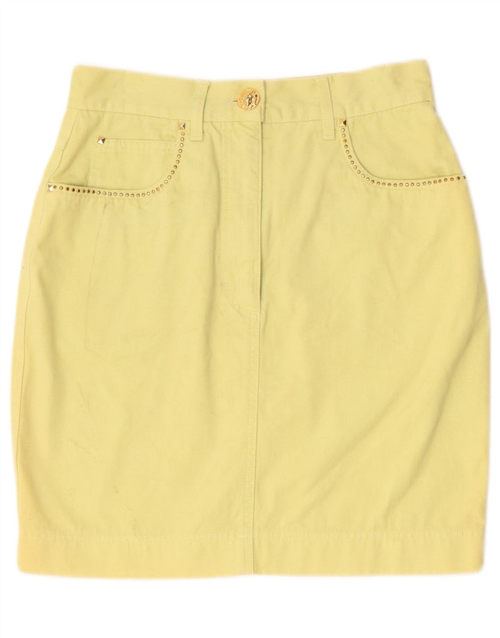 Damska spódniczka mini Laurel EU 38 Medium W28 Żółta bawełna