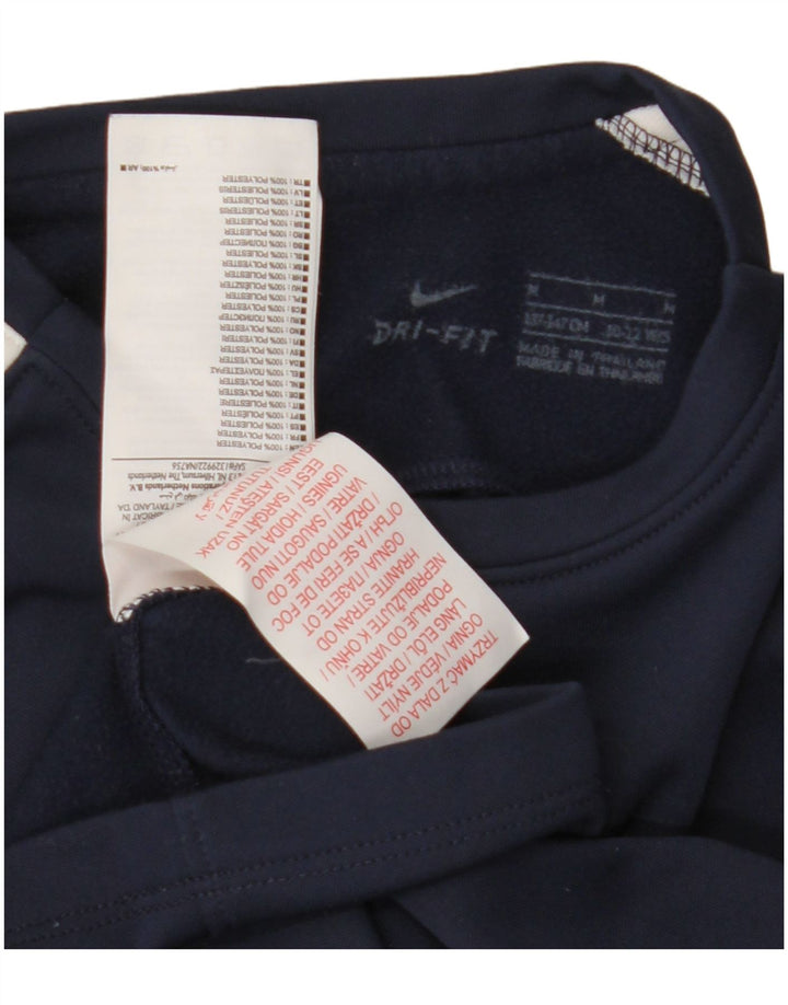 Chłopięca koszulka Nike Dri Fit z długim rękawem 10-11 lat, średni granatowy poliester