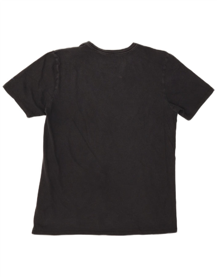 Męski T-shirt Nike o sportowym kroju z grafiką, średni czarny, bawełniany