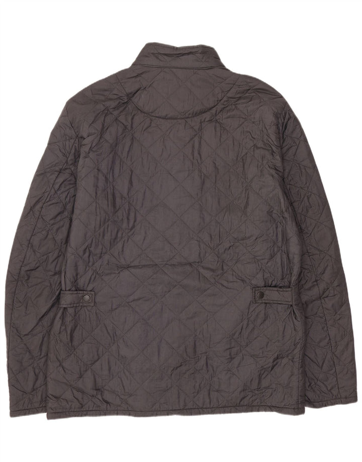 Męska pikowana kurtka Barbour UK 40, duża, szara