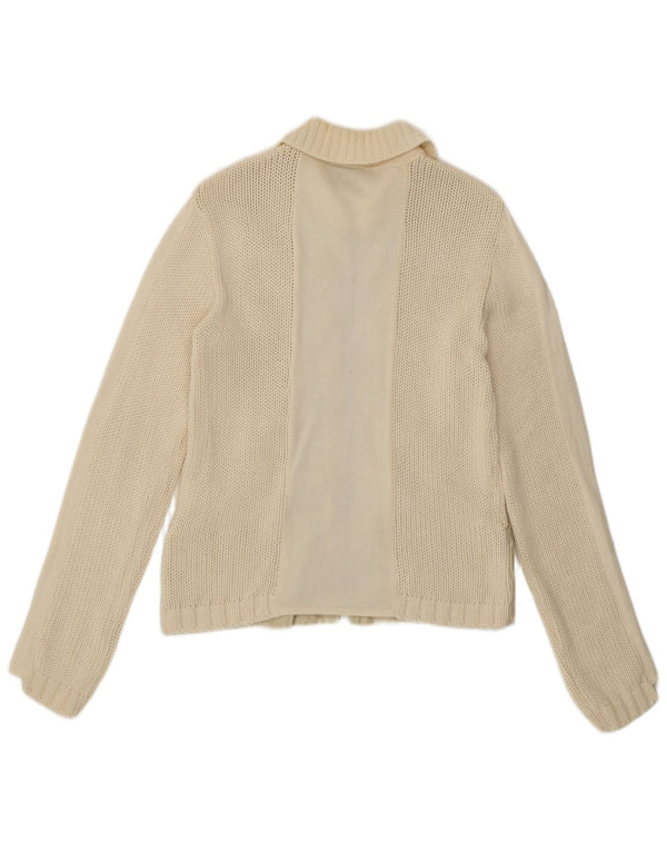 Sweter damski Pinko UK 14, średni, złamanej bieli, bawełniany