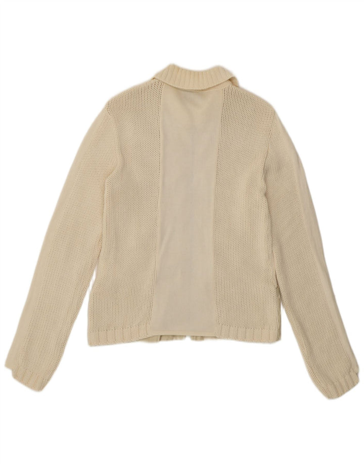 Sweter damski Pinko UK 14, średni, złamanej bieli, bawełniany