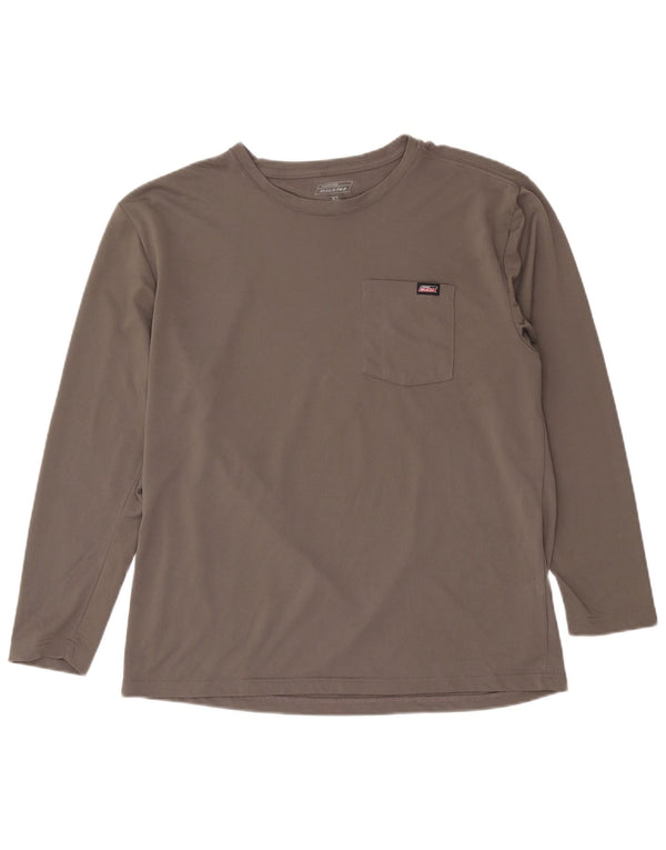 Męski top Dickies z długim rękawem XL, szary, poliester