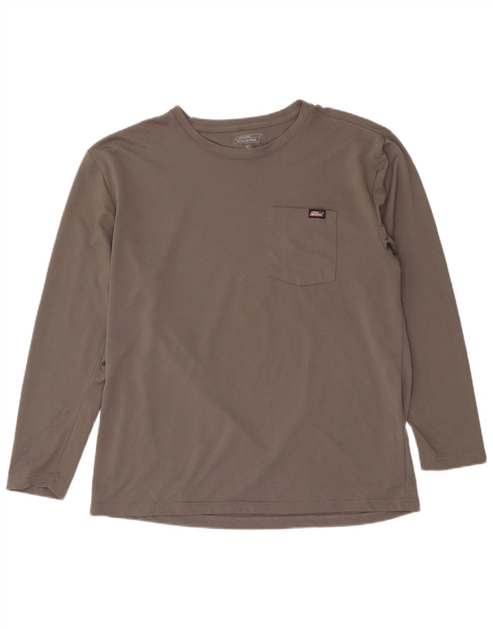 Męski top Dickies z długim rękawem XL, szary, poliester