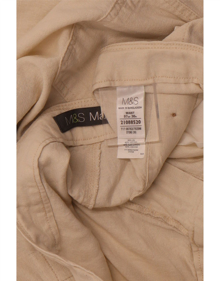 Męskie spodenki Chino MARKS & SPENCER W38 XL, beżowe, lniane