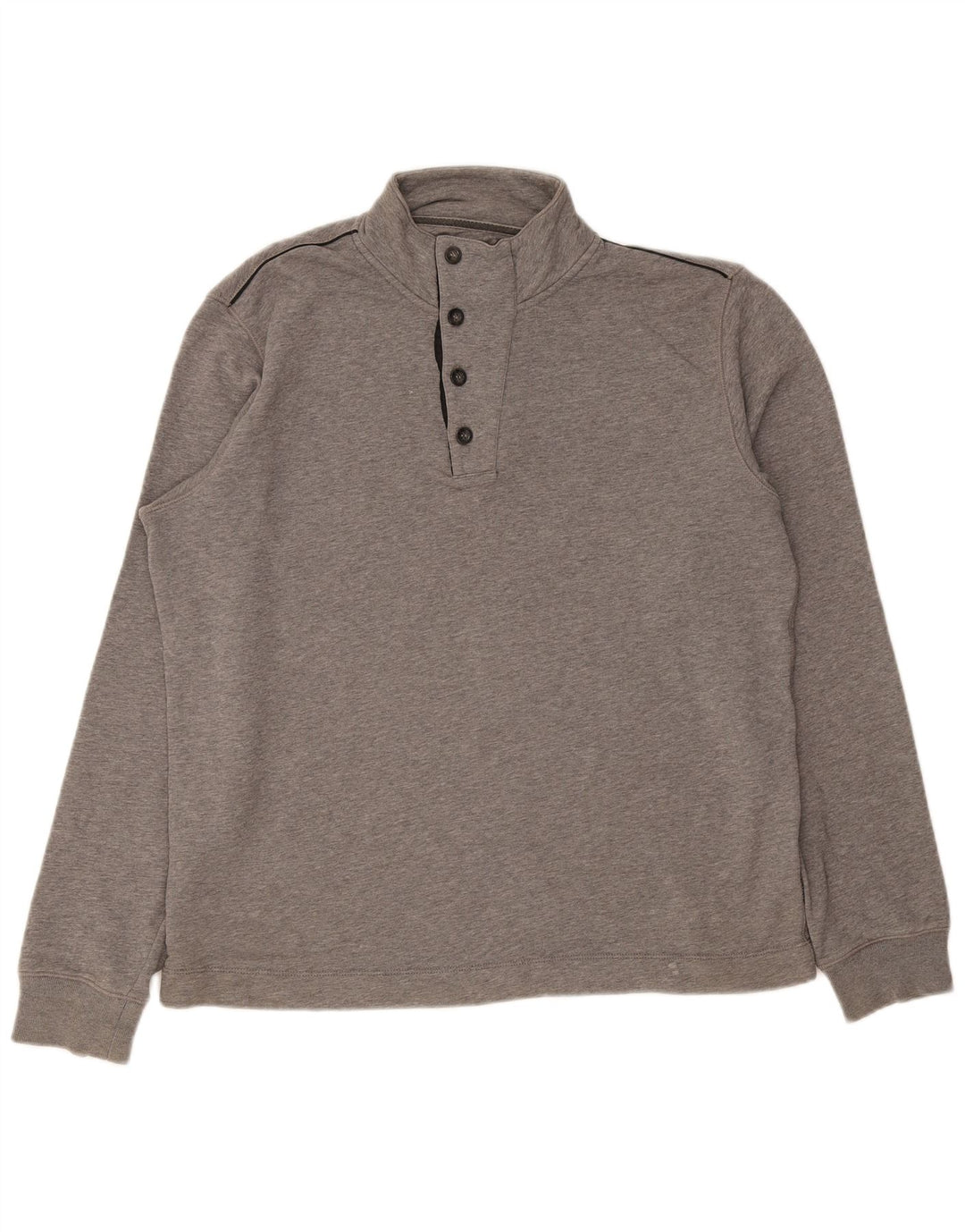 Męska bluza Hugo Boss zapinana na guziki, duża, szara bawełna