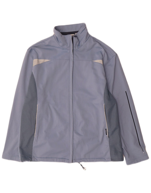 Damska bluza dresowa typu oversize Diadora UK 16, duża niebieska, z blokami kolorów