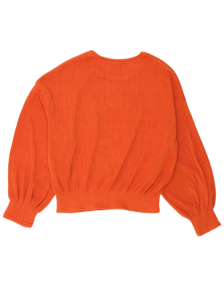 Damska bluzka oversize Zara Top UK 10, mały, pomarańczowy poliester