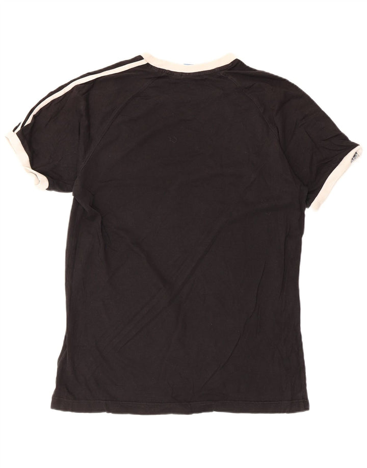 Adidas Męski T-shirt Top Średni Czarny Bawełniany