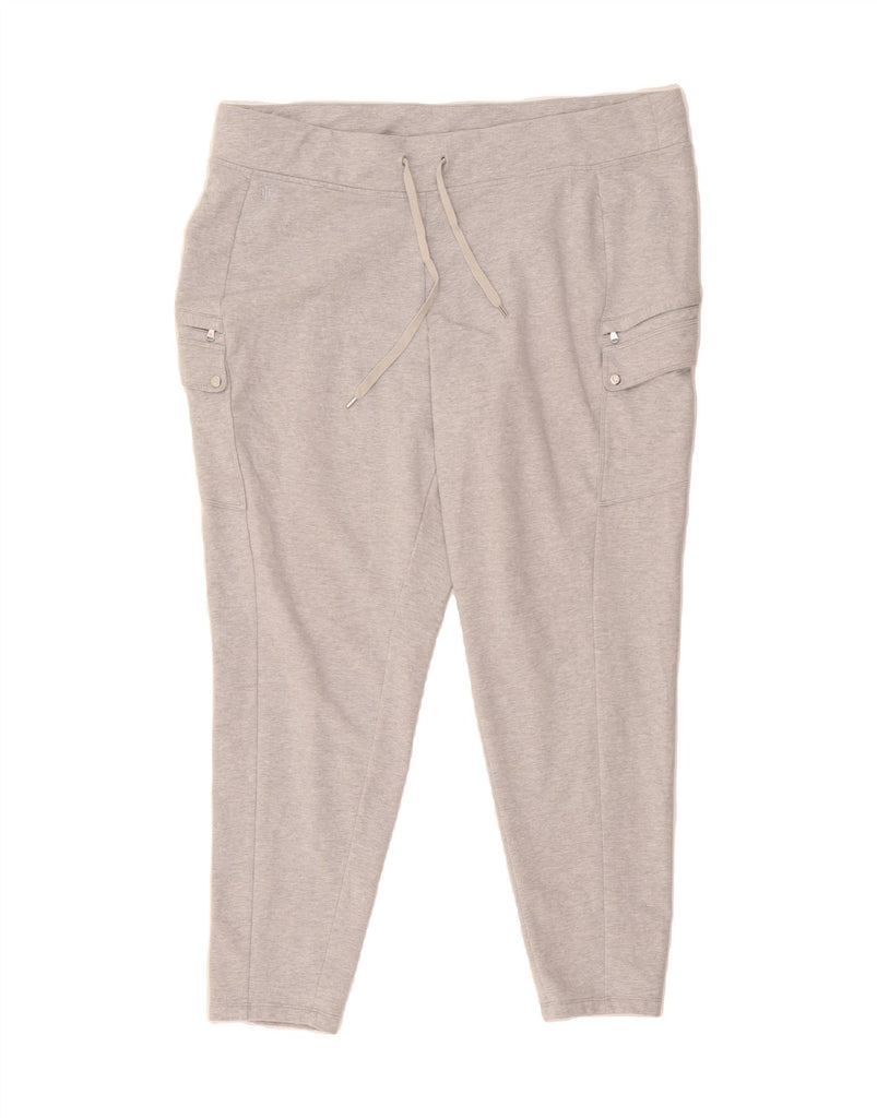 RALPH LAUREN Womens Tracksuit Trousers UK 18 XL  Grey Cotton Vintage Ralph Lauren and Second-Hand Ralph Lauren from Messina Hembry 