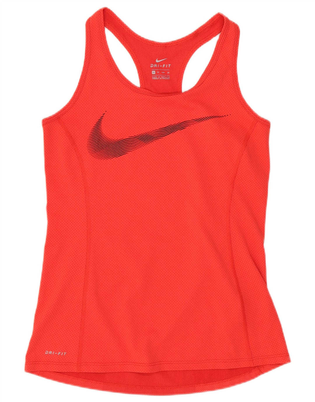 Damska kamizelka Nike Dri Fit Graphic Top UK 6 XS Czerwony poliester