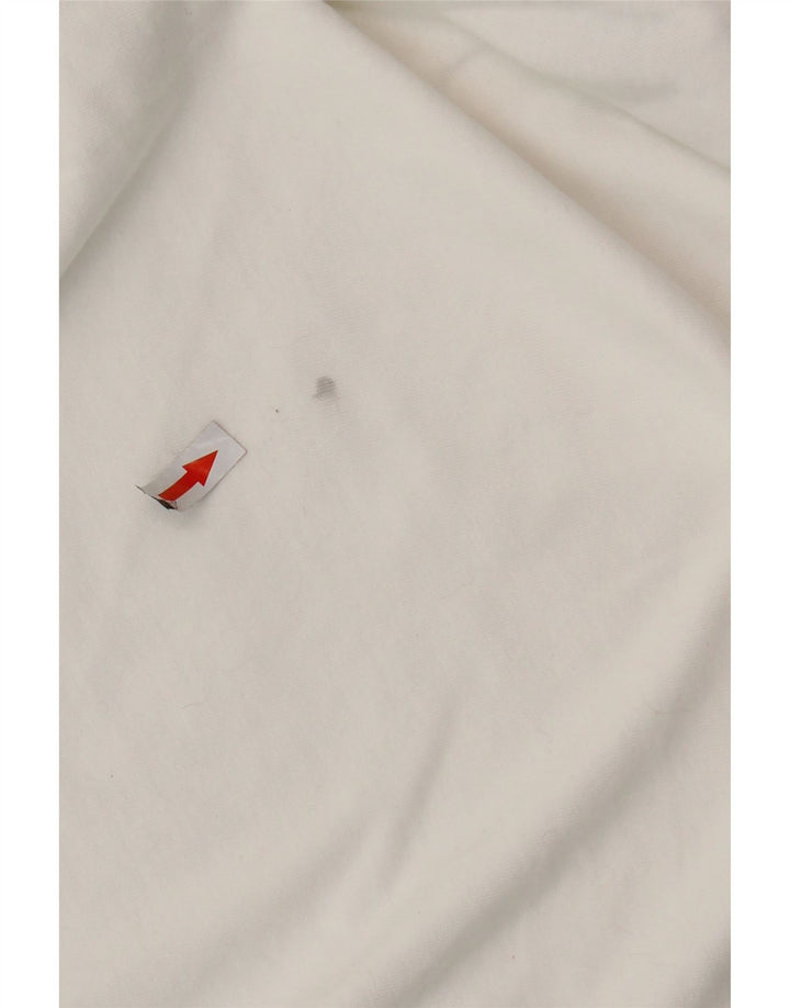 Damska koszulka oversize ADIDAS Top UK 8, mała, biała, bawełniana