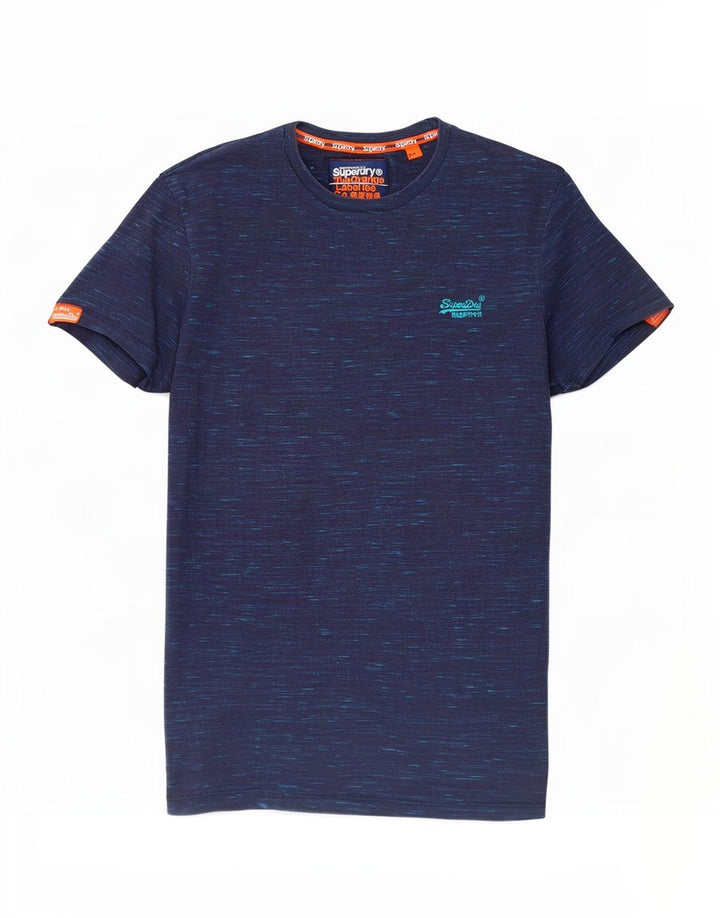 Męski T-shirt Superdry, mały, granatowy, nakrapiany