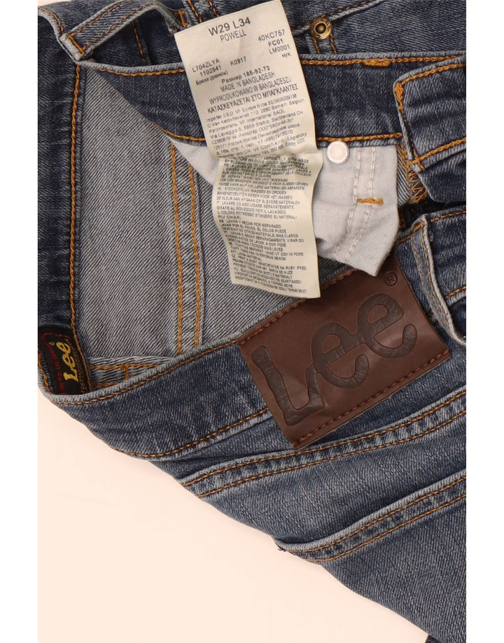 Męskie jeansy Lee Powell Slim W29 L31 Niebieskie bawełniane