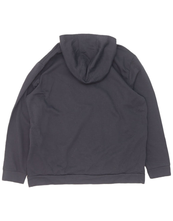Adidas Męska bluza z kapturem 2XL Granatowy poliester