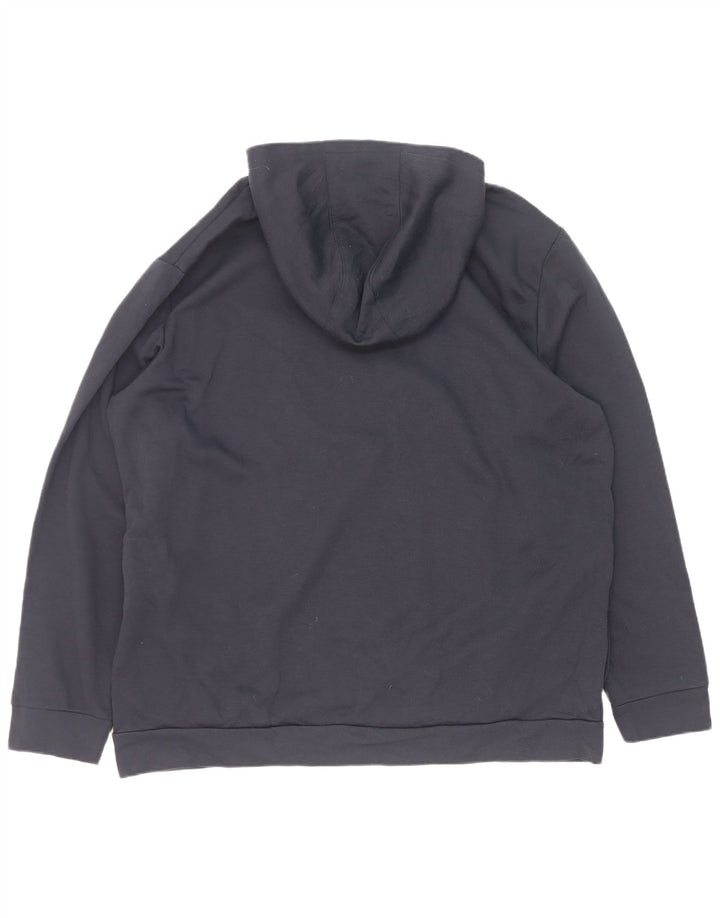 Adidas Męska bluza z kapturem 2XL Granatowy poliester