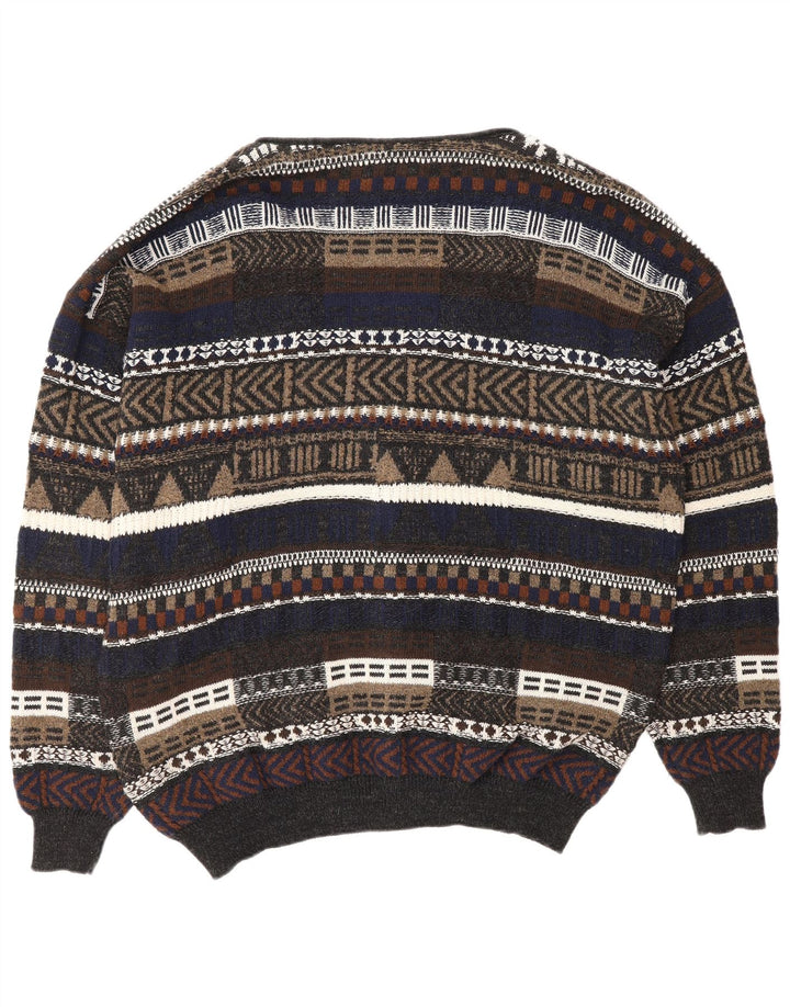 ALLISON WINGATE Męski sweter kardigan IT 56 2XL wielokolorowy Fair Isle