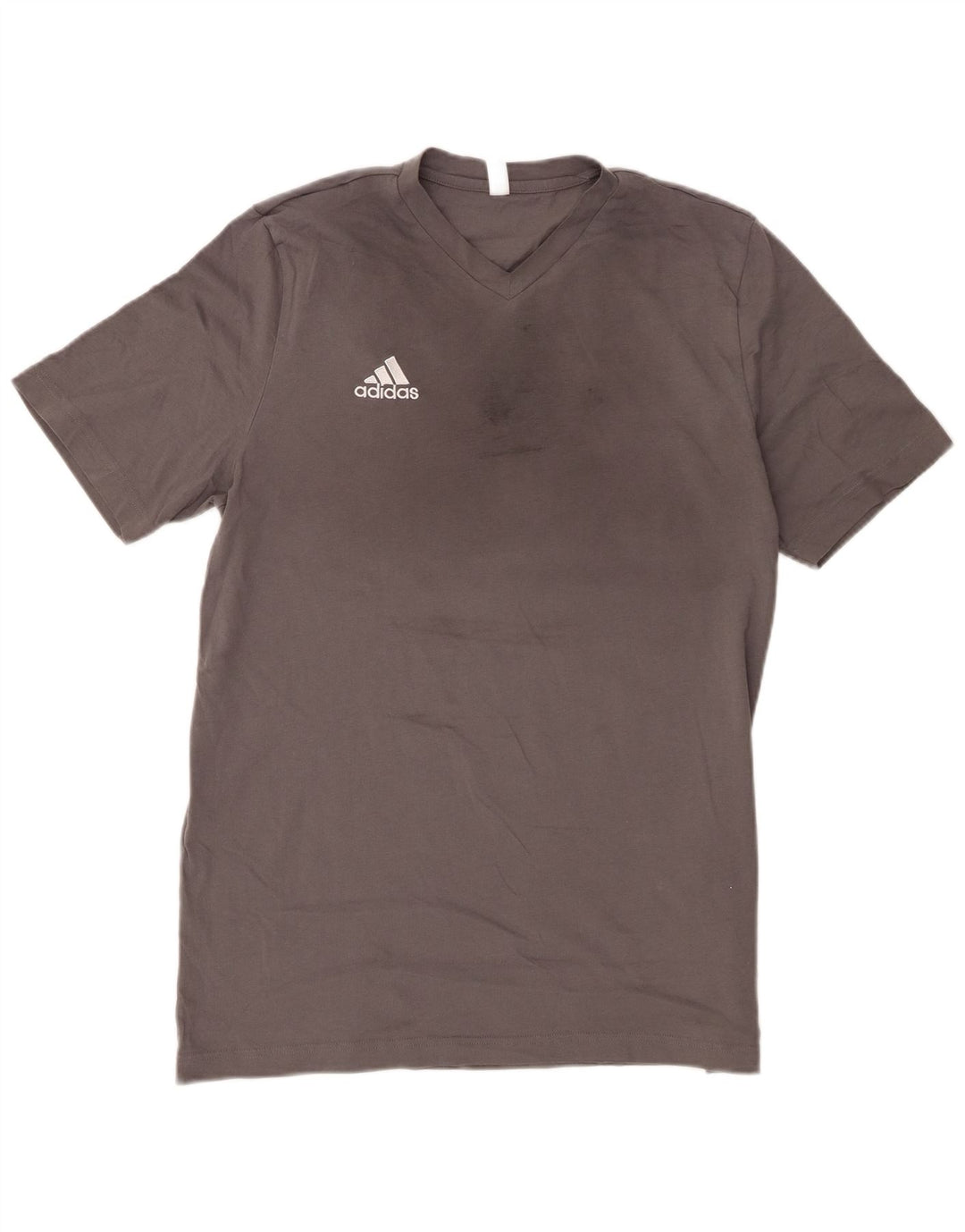 Adidas Męski T-shirt Top Duży Szary Bawełniany