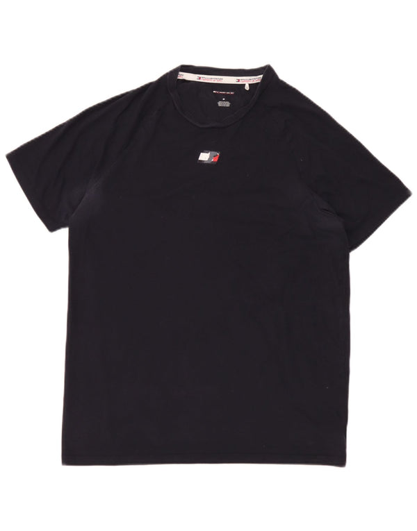 T-shirt męski Tommy Hilfiger Top, średni, granatowy, bawełniany
