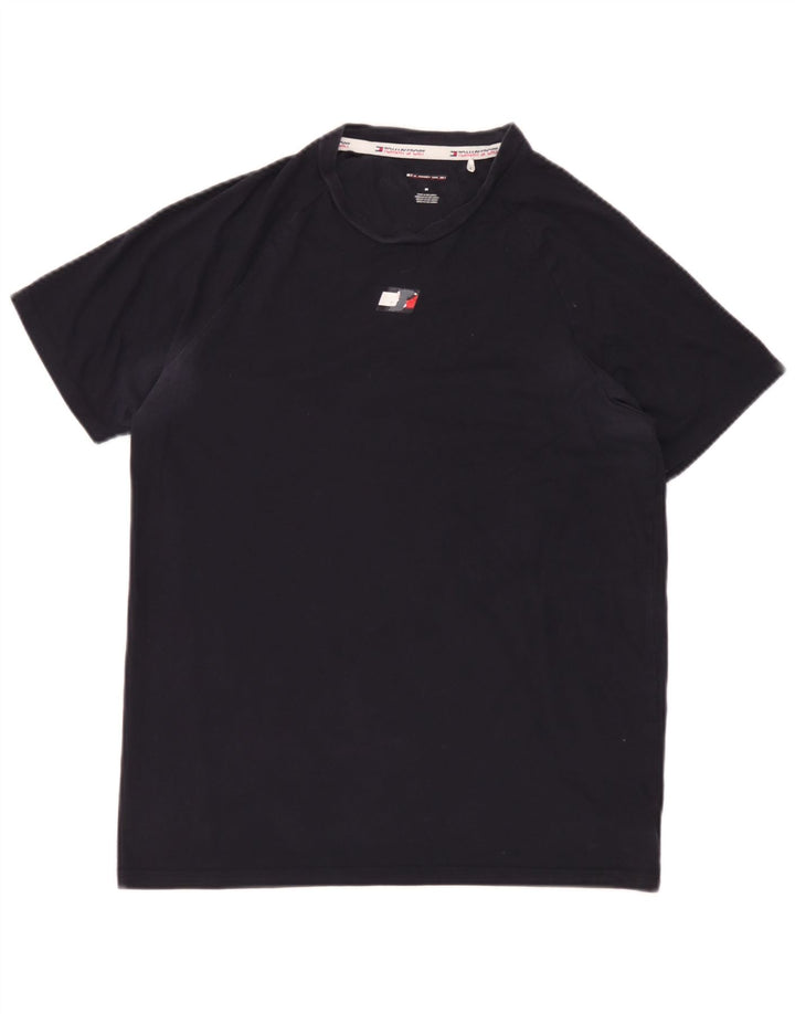 T-shirt męski Tommy Hilfiger Top, średni, granatowy, bawełniany