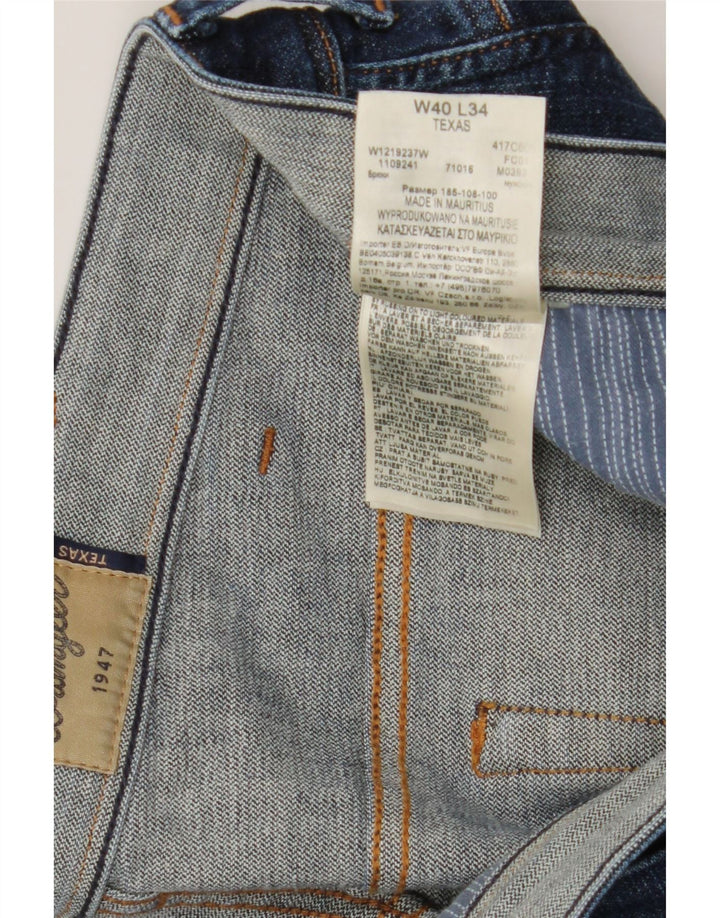 Męskie jeansy Wrangler Texas Straight W40 L34 Niebieskie, bawełniane