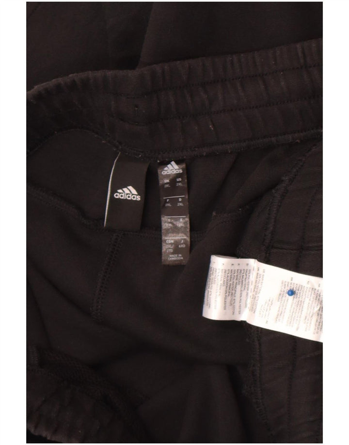 Męskie spodenki sportowe Adidas 2XL, czarne, bawełniane