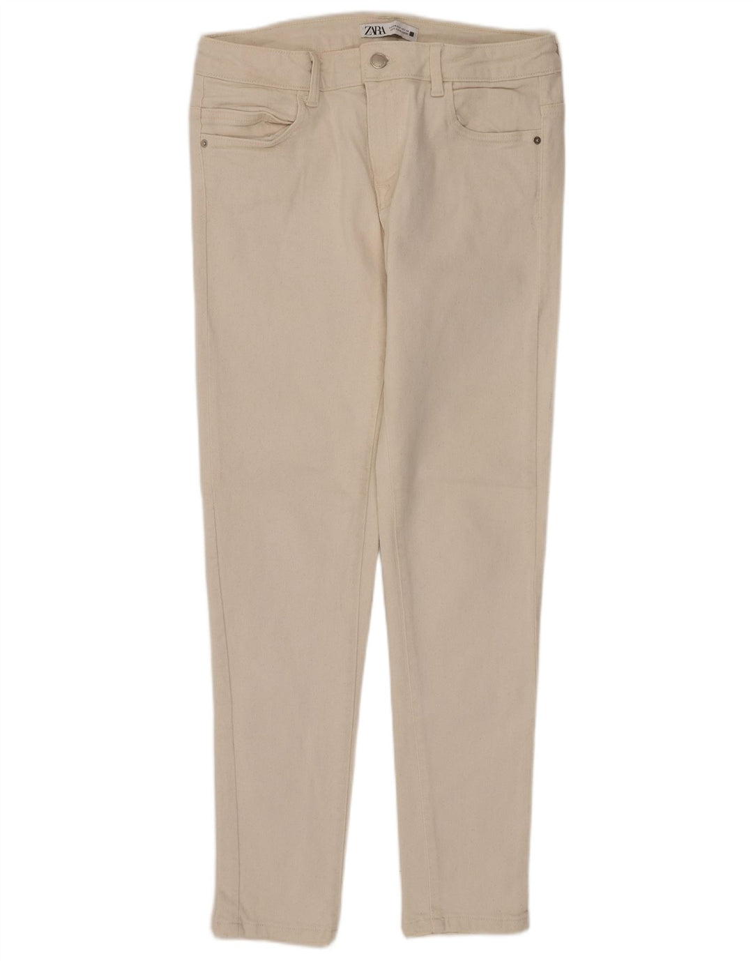 Damskie jeansy skinny ZARA EU 40 Medium W30 L27 Off White