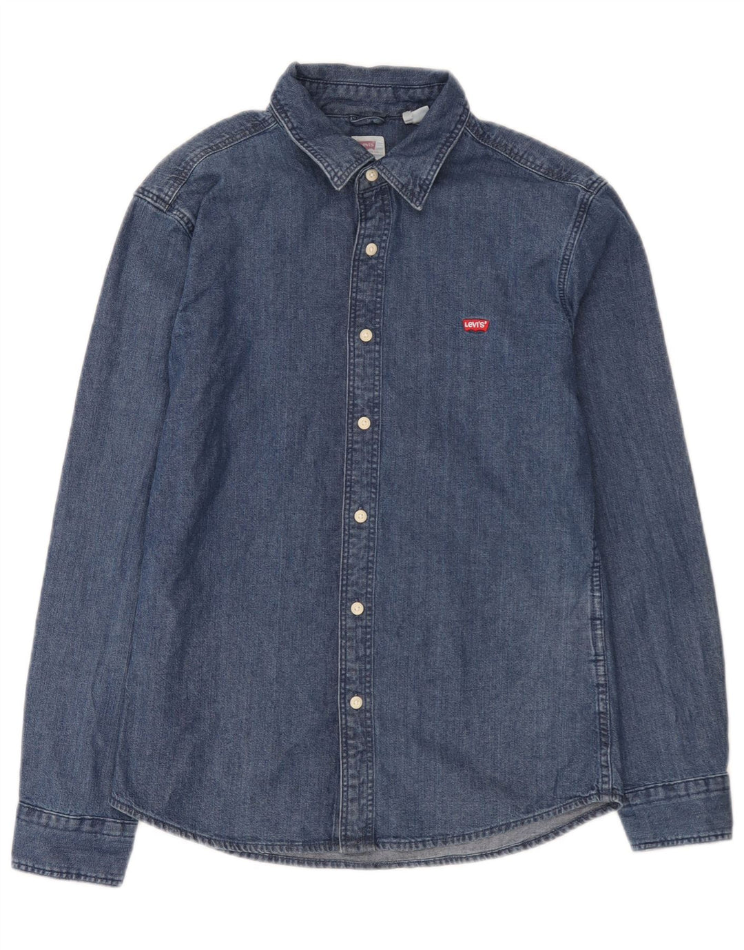 Męska koszula dżinsowa Levi's o dopasowanym kroju, średnioniebieska, bawełniana