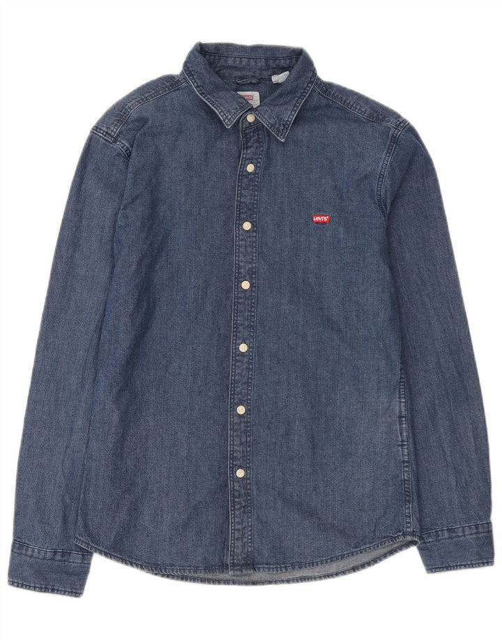 Męska koszula dżinsowa Levi's o dopasowanym kroju, średnioniebieska, bawełniana
