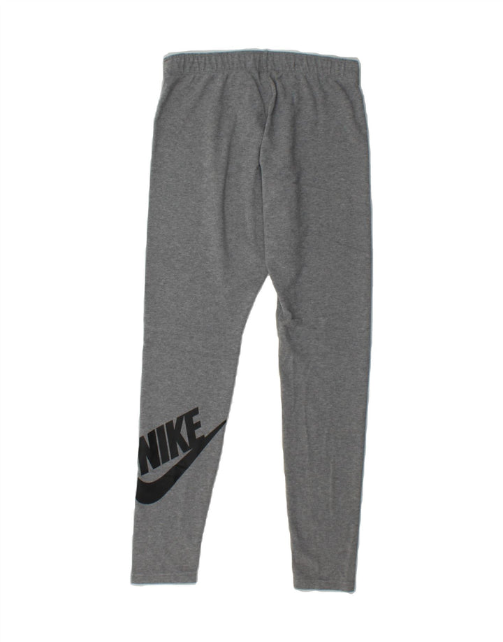 NIKE Womens Graphic Leggings UK 12 Medium  Grey Vintage Nike and Second-Hand Nike from Messina Hembry 
