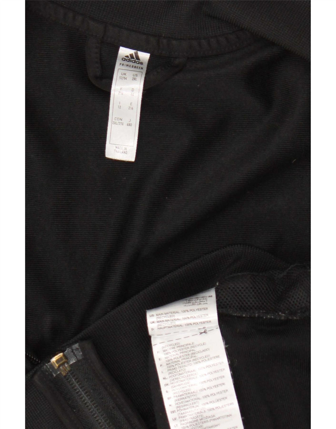 Adidas Męska bluza dresowa UK 52/54 XL Czarny poliester