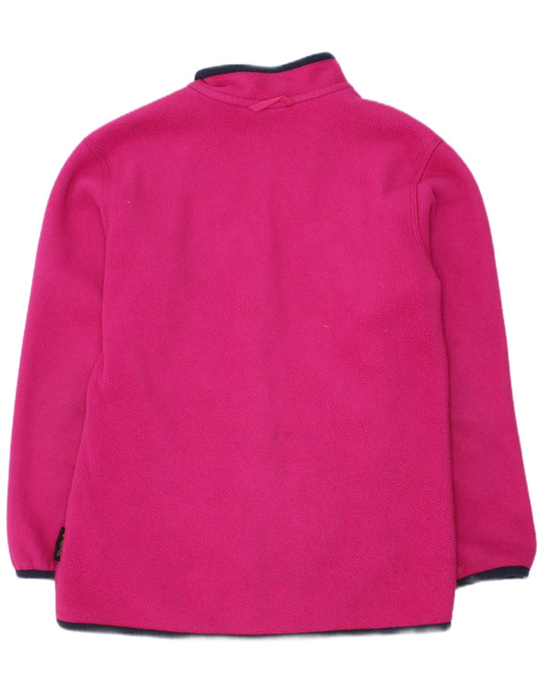 Dziewczęca kurtka polarowa Jack Wolfskin 9-10 lat, różowa, poliestrowa