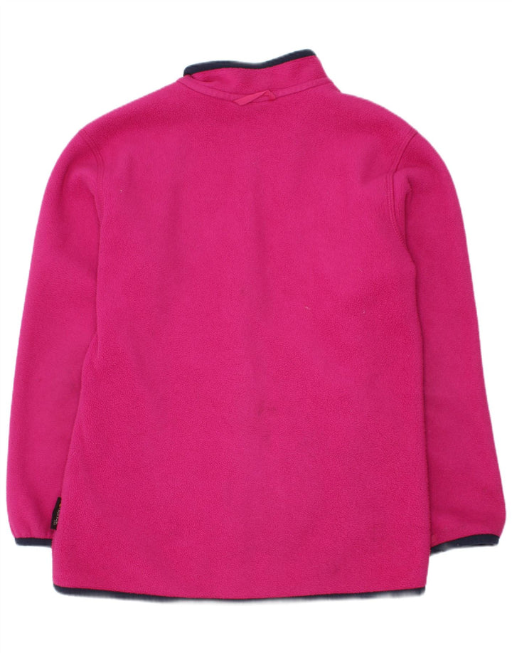 Dziewczęca kurtka polarowa Jack Wolfskin 9-10 lat, różowa, poliestrowa