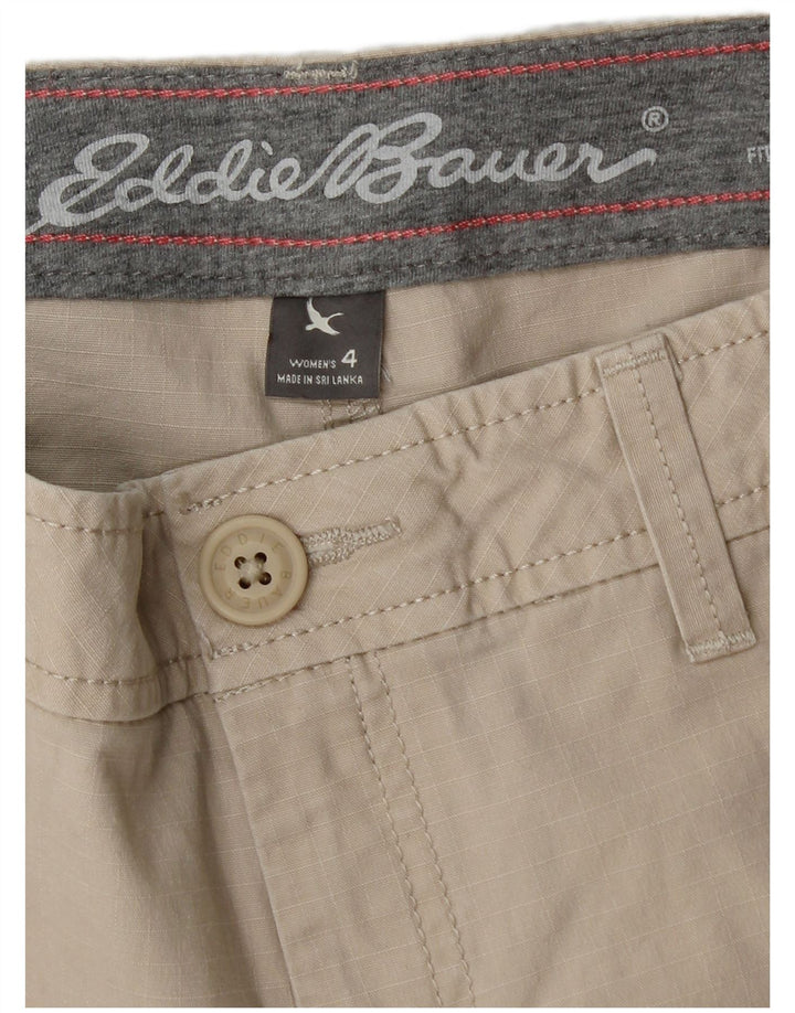 Damskie spodenki bojówki Eddie Bauer US 4 Small W30 Beżowa bawełna