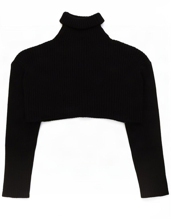 Damski sweter oversize Zara z okrągłym dekoltem UK 10 Small Black