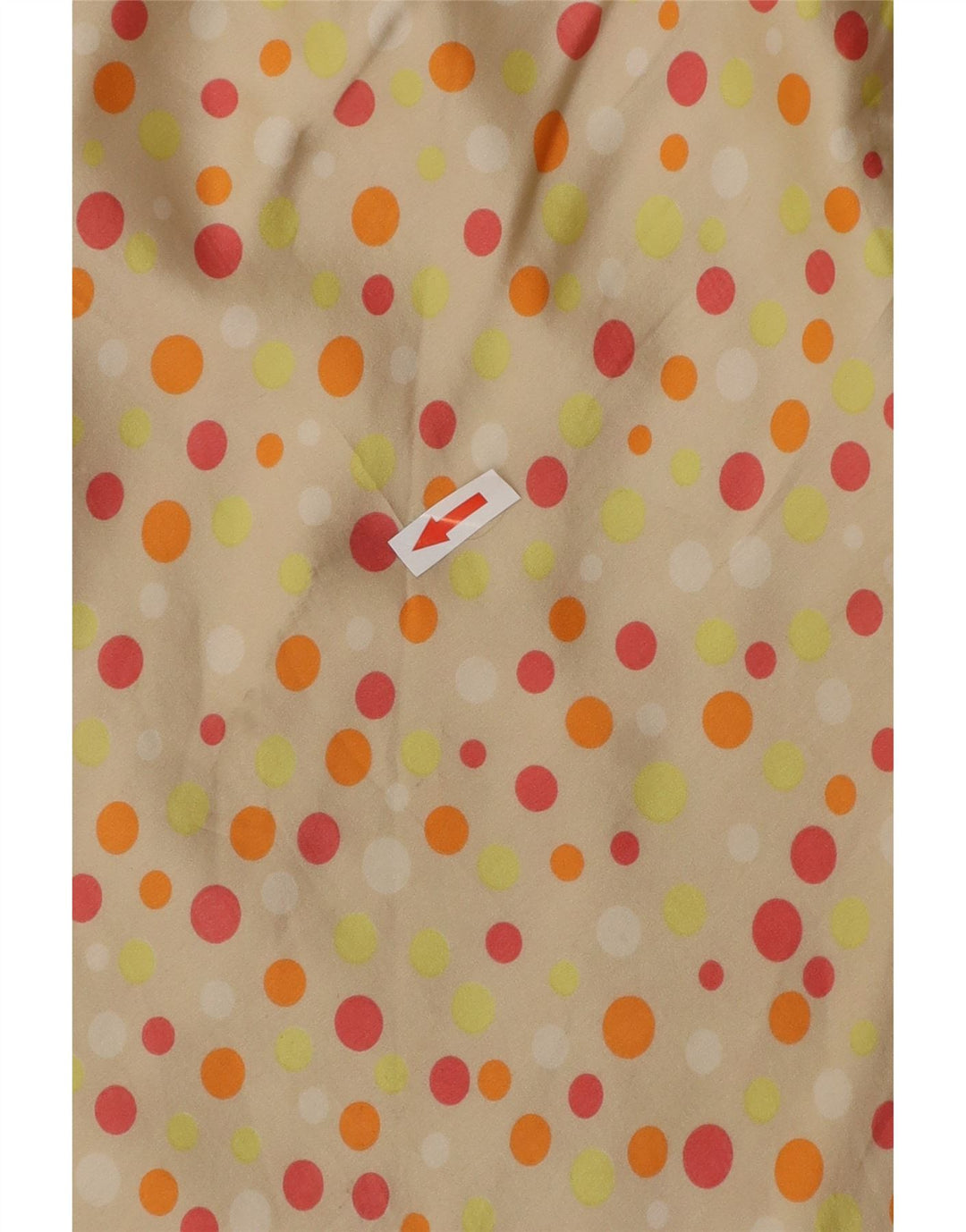 Spódnica damska Maxi VINTAGE W26 Mała beżowa w kropki