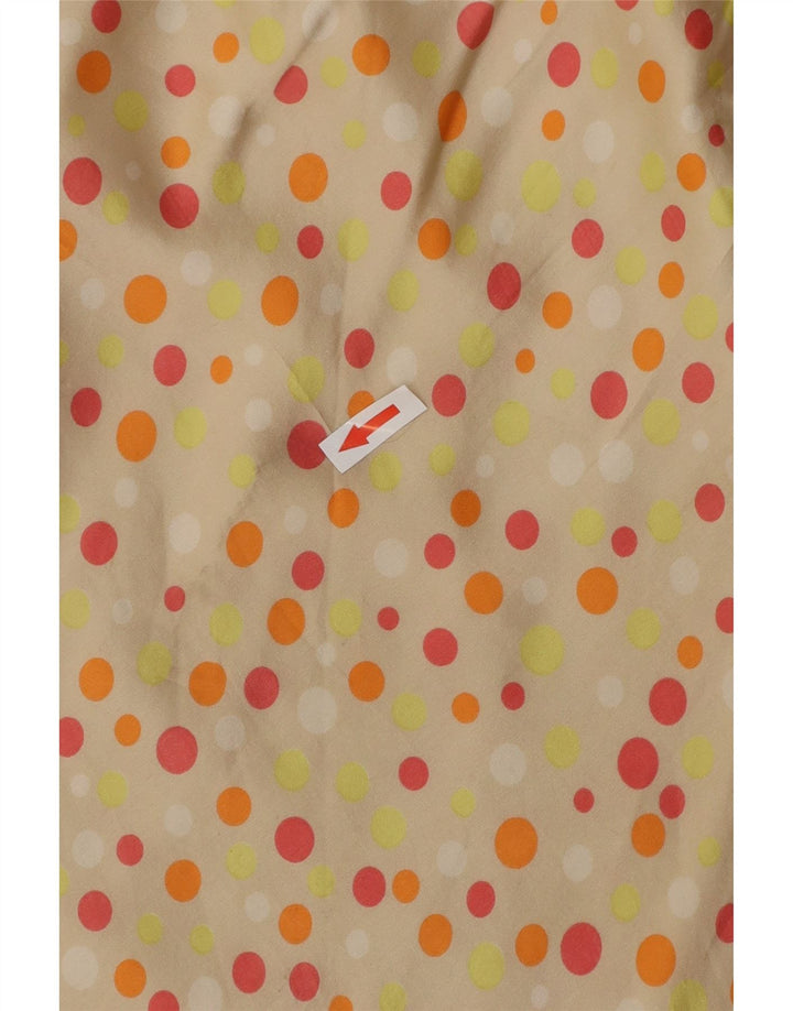 Spódnica damska Maxi VINTAGE W26 Mała beżowa w kropki