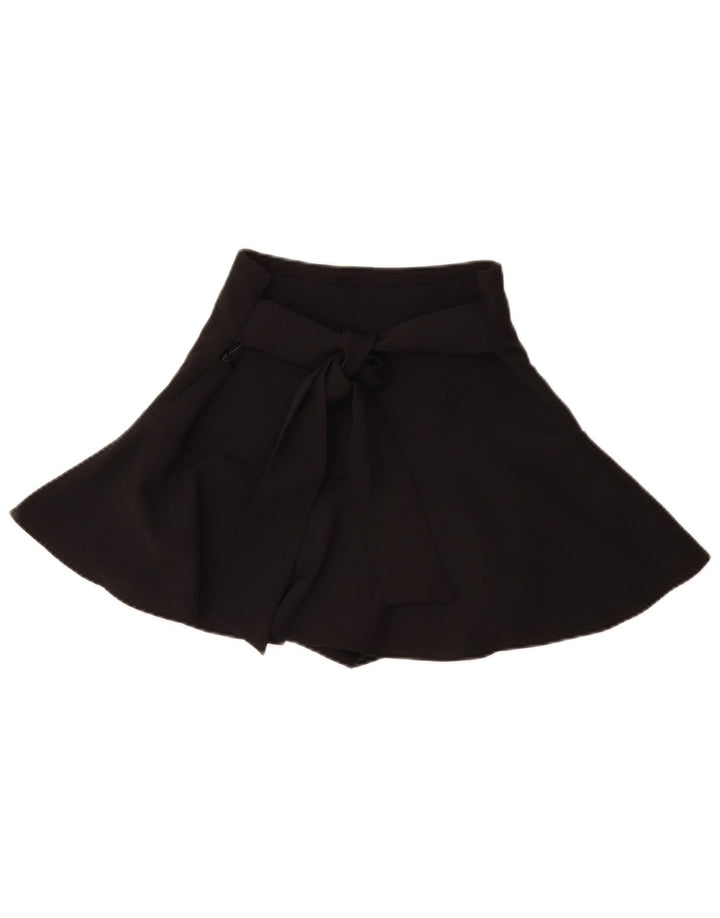 Spódnica mini damska Zara mała W26 czarna bawełniana