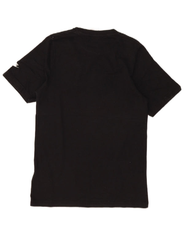 Męski T-shirt z grafiką Nike, mały, czarny, bawełniany