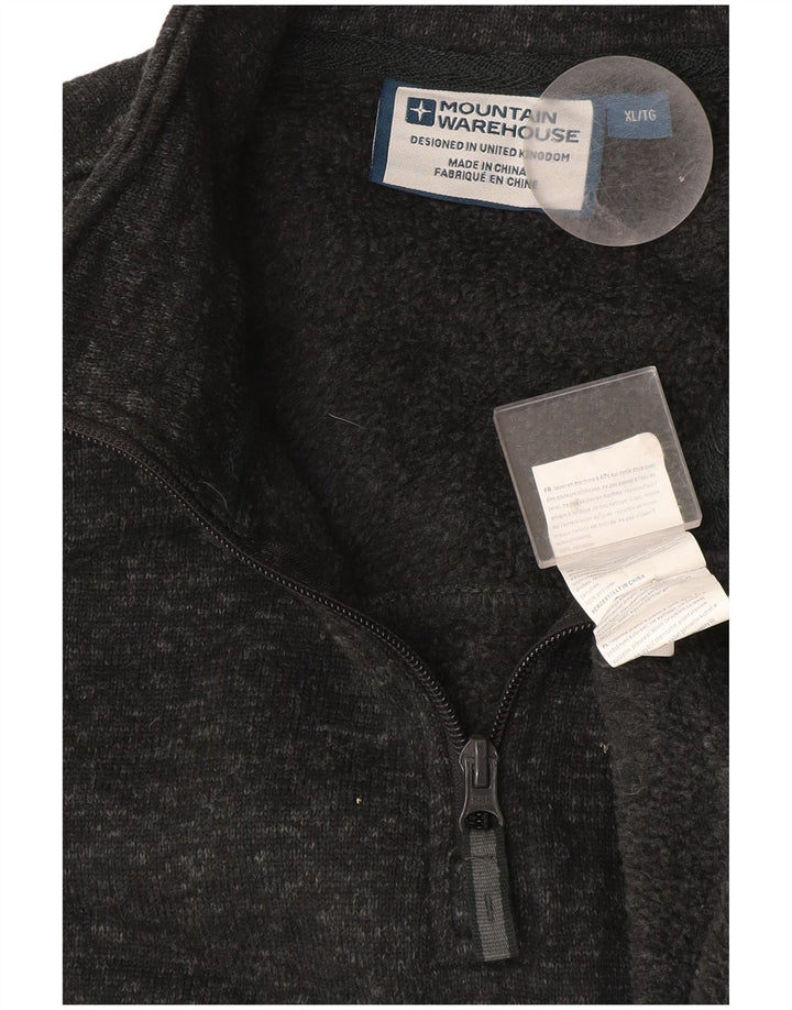 Męski sweter męski Mountain Warehouse z zamkiem błyskawicznym XL, szary, nakrapiany