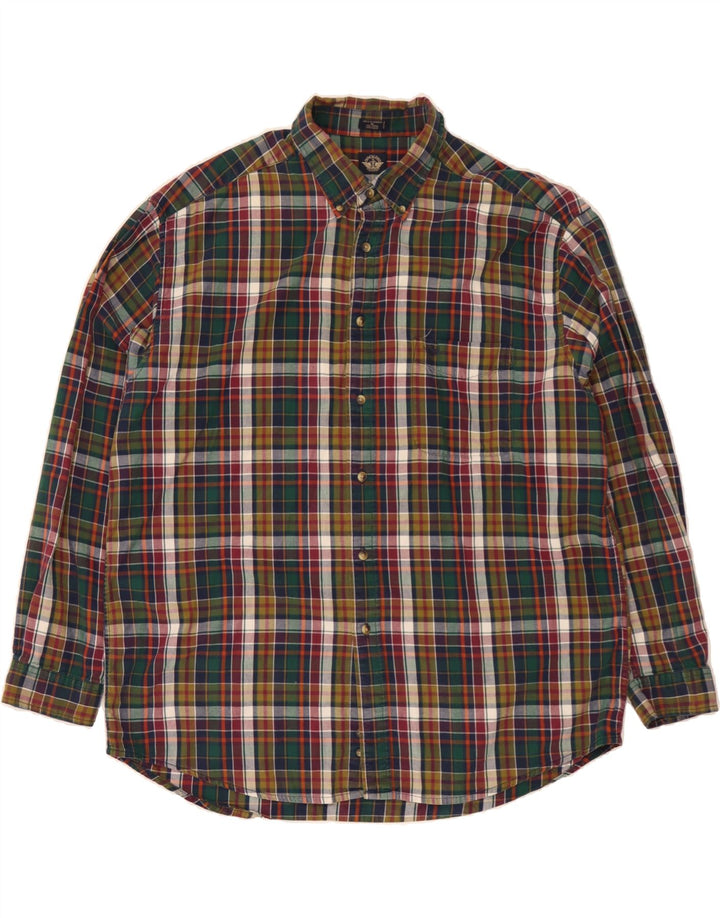 DOCKERS Mens Flannel Shirt XL Multicoloured Check Cotton Vintage Dockers and Second-Hand Dockers from Messina Hembry 