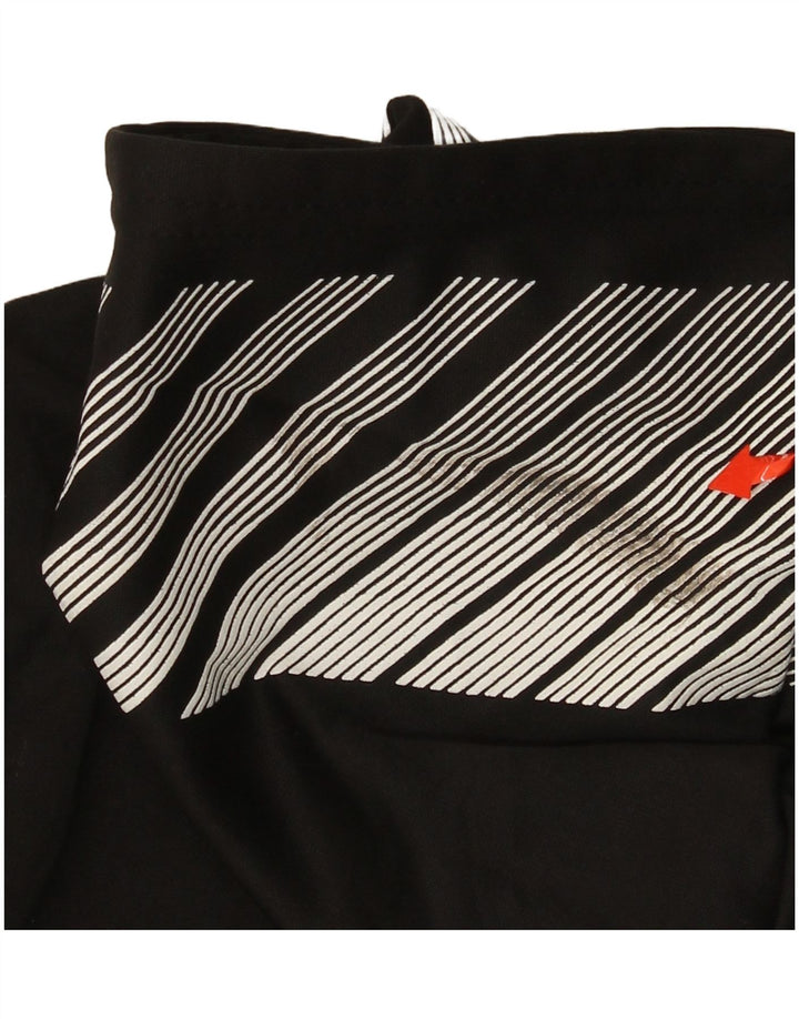 Dziewczęcy sweter z kapturem i grafiką PUMA, zapinany na zamek, 7-8 lat, mały, czarny poliester