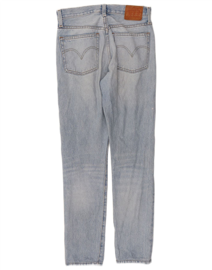 Damskie jeansy Levi's 501 Straight W25 L30 Niebieskie bawełniane