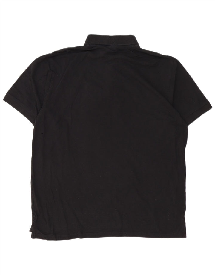 Męska koszulka polo Pierre Cardin, duża, czarna, bawełniana