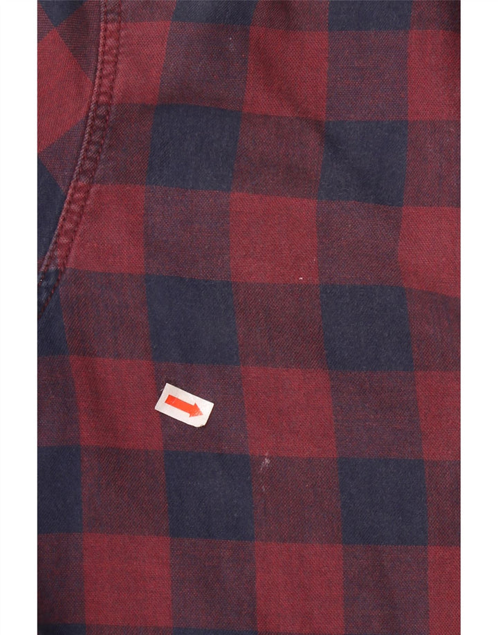 FAT FACE Mens Shirt Small Red Check Cotton
